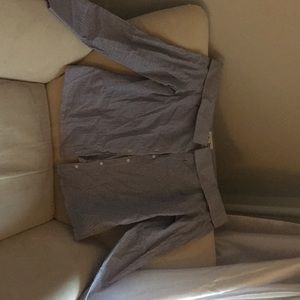 Blue and white stripped top